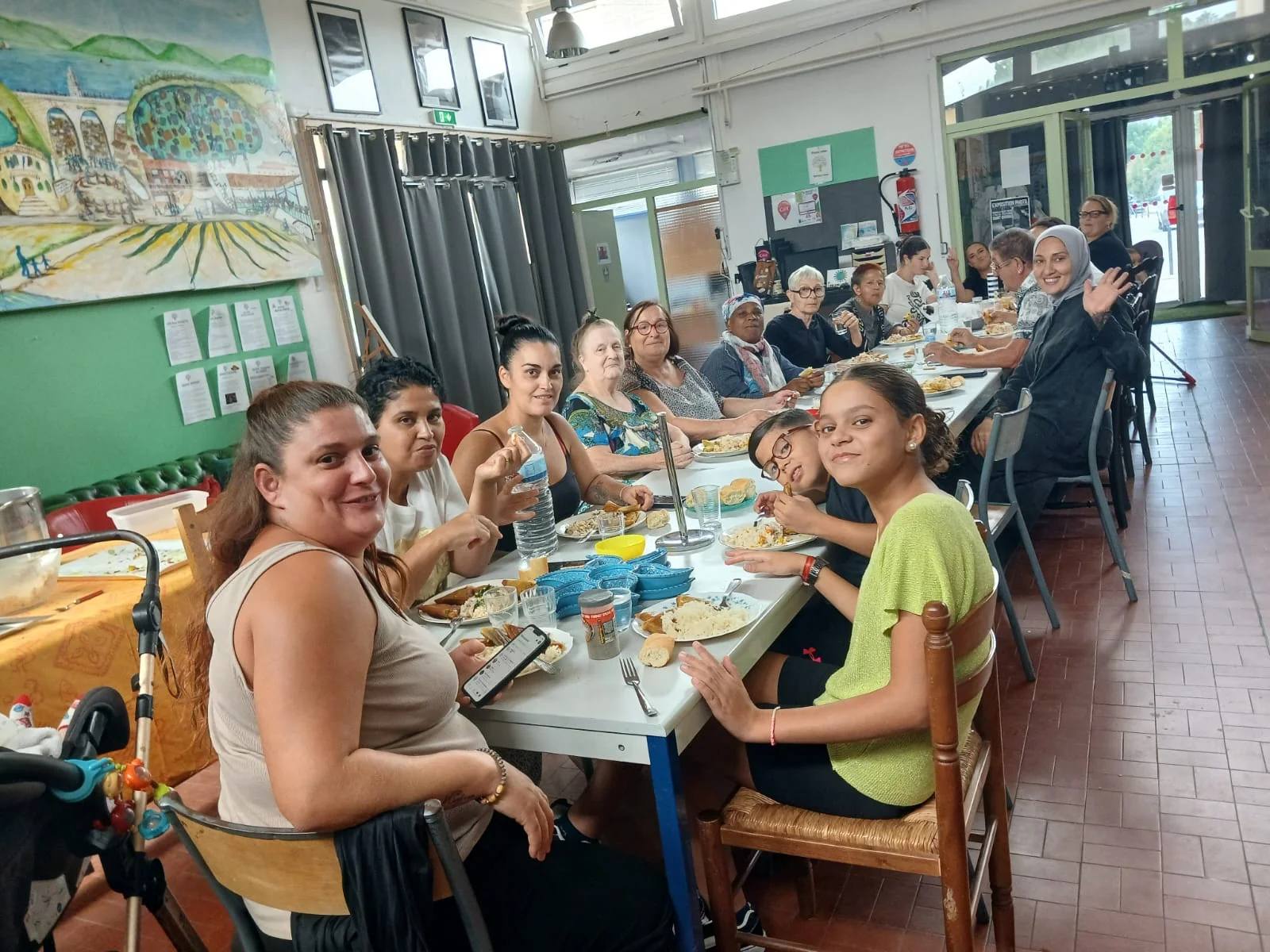 Repas partagé de l’atelier Cuisine du Monde