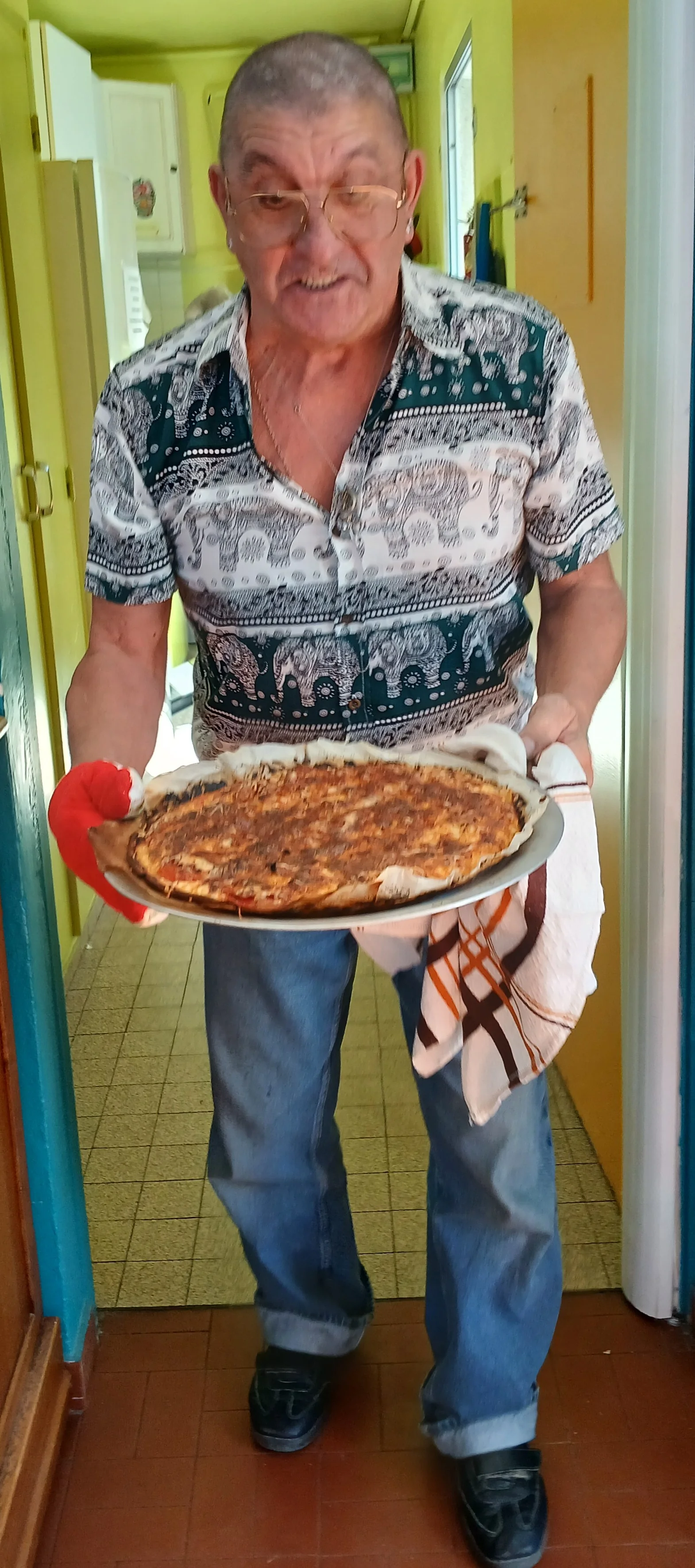 Tarte à la sortie du four