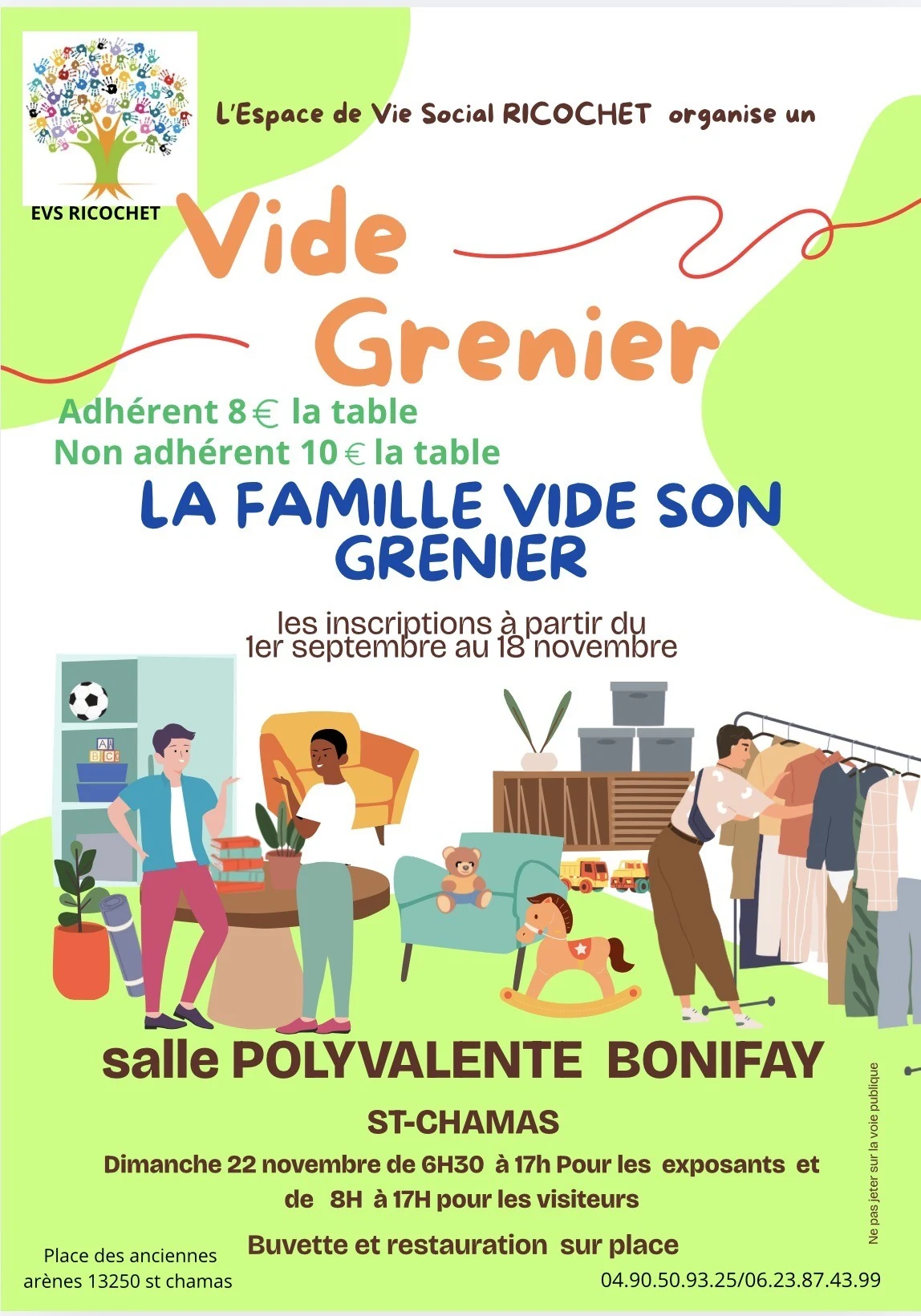 Affiche du vide-grenier du 22 novembre 2026